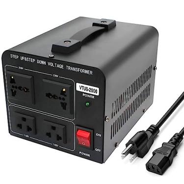Imagem de Conversor de voltagem transformador, conversor de potência 2000W Step-Up & Down Power Conversão bidirecional 220V para 110V, 110V para 220V, VTJP, 2000W