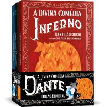 Imagem de 3 Livros Coleção A Divina Comédia Completa Dante Alighieri Inferno Pur