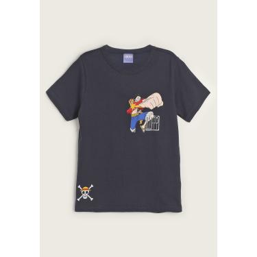 Imagem de Infantil - Camiseta Brandili One Piece Azul-Marinho Brandili 36072 menino