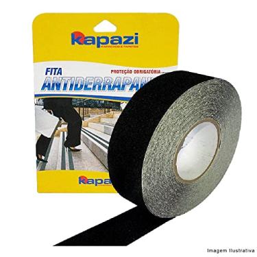 Imagem de Fita Antiderrapante Adesiva Preta 5cmx5m – Segurança para Escadas e Pisos