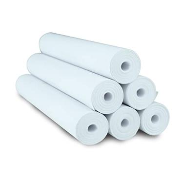 Imagem de NYEAR 6 rolos de papel térmico A4 de secagem rápida (210 mm de largura/7,6 m de comprimento, Φ 1,45 cm) para impressora portátil, mais brilhante e a fonte é mais clara para melhorar a qualidade de impressão, (1 rolo - 27 folhas)