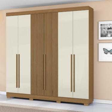 Imagem de Guarda Roupa Casal 6 Portas 2 Gavetas 2030 Aramóveis - Atacama/Areia