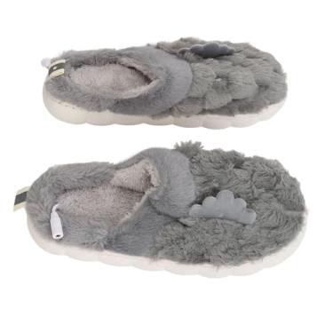 Imagem de Chinelos de Aquecimento, Almofada de Aquecimento Removível Resistente Ao Deslizamento Alimentada por USB Chinelos de Aquecimento Elétrico Confortáveis ​​macios para o Tempo Frio