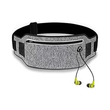 Imagem de Pochete bolsinha Esportiva Corrida Celular Fitness Slim Impermeável dolera (PRETO/CINZA)
