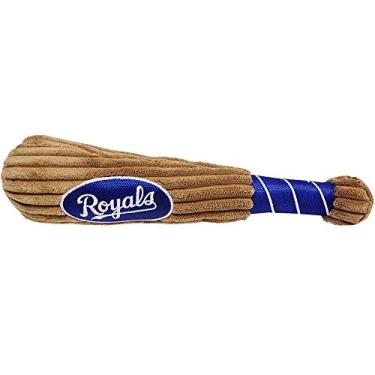 Imagem de Taco de beisebol MLB KANSAS CITY ROYALS para cães e gatos. Pelúcia de veludo cotelê macia com esqueleto interno