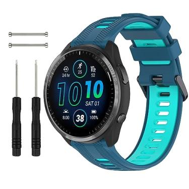 Imagem de Pulseira de substituição para relógio Garmin Forerunner 945/935, pulseira de silicone macio para Garmin Forerunner 935 Running GPS, pulseira para relógio Garmin 945 feminino e masculino