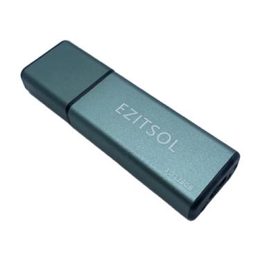 Imagem de EZITSOL Flash Drive USB de proteção contra gravação de 64 GB/128 GB com interruptor físico, proteção contra bloqueador de gravação, 128 GB exFat USB3.0 de alta velocidade até 150 MB/S, pen drive MLC