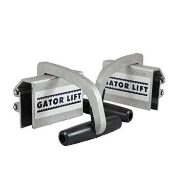 Imagem de Gator Lift Suporte de painel de madeira compensada e rocha, 0 a 3,8 cm, garra de metal resistente, alça de transporte de mercadorias em folha (pacote com 2)