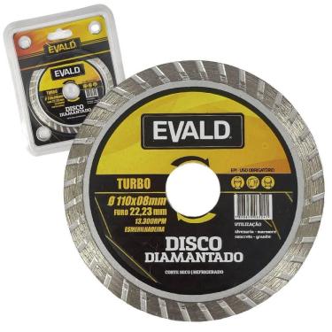 Imagem de Disco de Corte Diamantado Turbo 4 POL 11001 EVALD