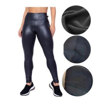 Imagem de Calça Legging Em Cirre Flanelada Forrada Quentinha Inverno Wolfox-Feminino
