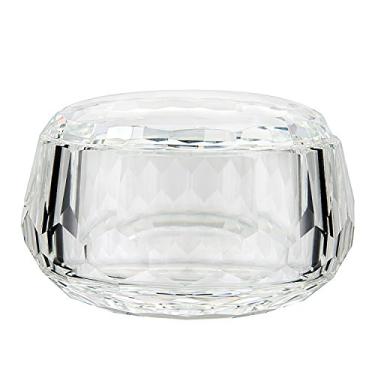 Imagem de Caixa de joias de vidro com porca de cristal cortada Donoucls, Bowl with lid, 3" x4.7" Large, 1