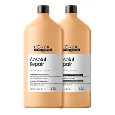 Imagem de Loreal Absolut Repair Kit Shampoo 1,5l + Condicionador 1,5l