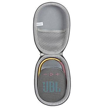 Imagem de Anleo Capa rígida de viagem para JBL Clip 5 / Clip 4 - Mini alto-falante Bluetooth portátil (cinza)