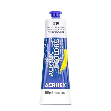 Imagem de Tinta Acrílica Acrylic Colors Acrilex 59 ml Branco de Titânio - 319