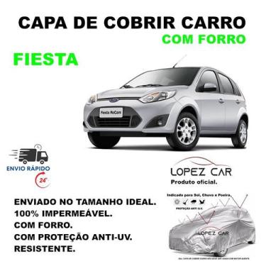 Imagem de Capa Protetora Cobrir Carro Fiesta LOPEZCAR Forrada, Impermeável - Pro