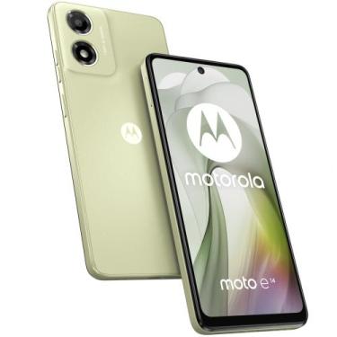 Imagem de Motorola moto e14,  Core 1.6 GHz, 64 GB + 4 GB RAM Boost ,Pastel Green