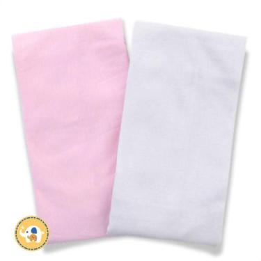Imagem de Fronha Bebê Malha Para Travesseiro Kit Com 4 Unidades Menina 100% Algo