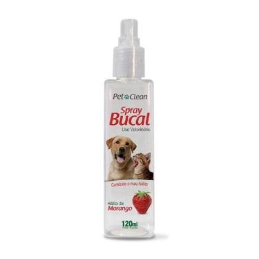 Imagem de Spray Bucal Pet Clean 120ml Cachorro Gato Cães Pet, Morango