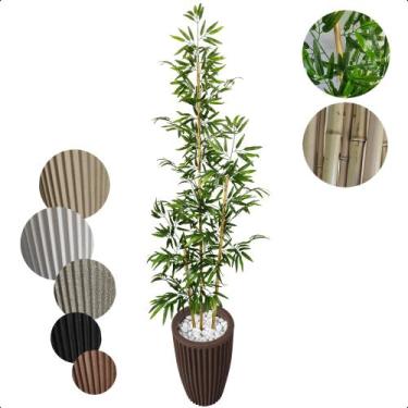 Imagem de Bambu Artificial 2 Metros Japones Grande Vaso Decoração - Flor de Ment