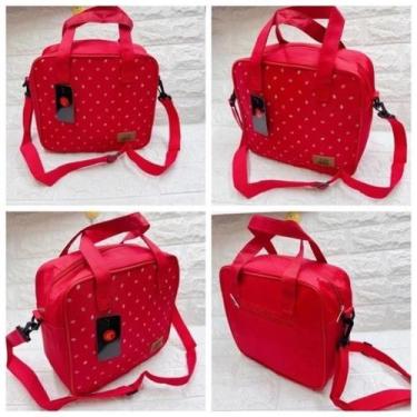 Imagem de Bolsa Térmica Fitness para Armazenar Alimentos - good felps, Vermelho