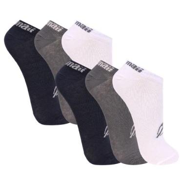 Imagem de Kit Com 6 Pares De Meias Mormaii Cano Curto Masculina Básica Lisa, M 3