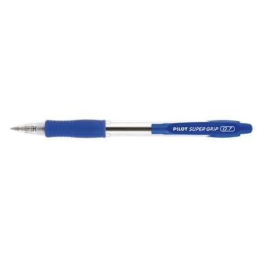 Imagem de Caneta Super Grip Bp-10r-F 0 7 Pilot 12 Unidades, Azul