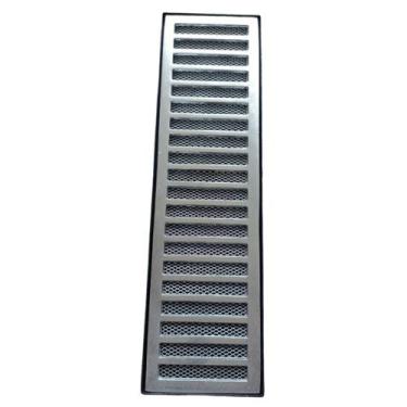 Imagem de Ralo Pluvial modelo 15x50 Aluminio c/ Caixa Coletora Saída Baixa pata 