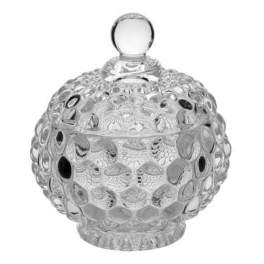 Imagem de POTICHE BALEIRO 11x10x10cm VIDRO TRANSPARENTE - NH