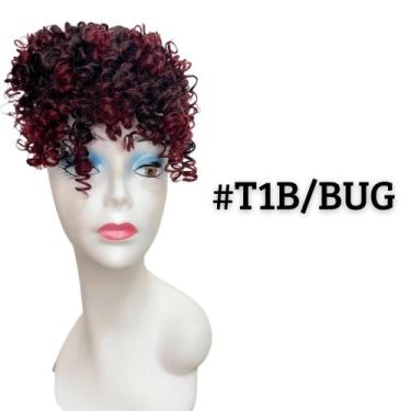 Imagem de Aplique Afro Puff Orgânico Cacheado Com Franja - bbless, t1b/bug