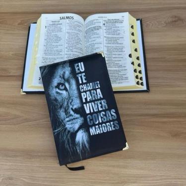 Imagem de Biblia Ntlh Leão Eu te chamei Sbb - Capa dura acolchoada com índice - 