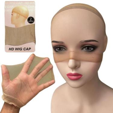 Imagem de 2 Touca HD Wig Cap transparente para Lace front Peruca Kit - LIONSWIG,