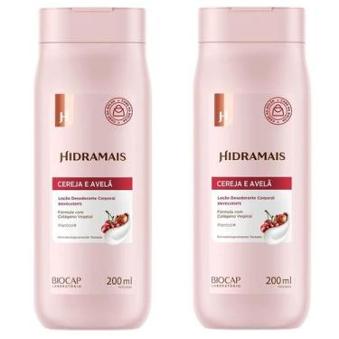 Imagem de kit 2 Creme Loção Corporal Hidramais Cereja e Avelã 200ml