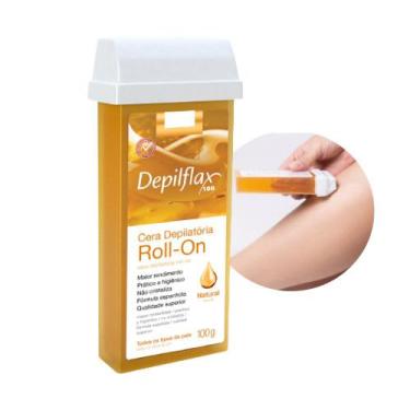 Imagem de Refil Cera para Depilação Roll On Quente Natural Mel Depilatória 100g 