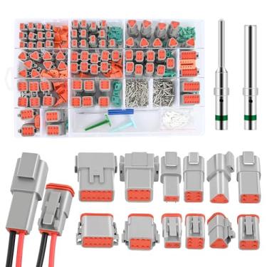 Imagem de Nilight Kit de conectores DT 2 3 4 6 8 12 pinos 40 conjuntos tamanho 16 contatos sólidos à prova d'água para fios 14-20 AWG série DT com ferramenta de remoção para carro, caminhão, motocicleta,