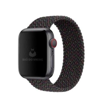 Imagem de Pulseira Loop Solo Trançada Black Unity Compatível Com Apple Watch - B