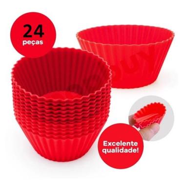 Imagem de Forminhas De Silicone Para Muffin Cupcake Pão Com 24 Peças - Uny Home