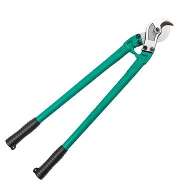 Imagem de Cortadores de cabo de aço, cortador de corda de aço inoxidável de 61 cm corta até 9,5 cm para corda de aço inoxidável, cabo de freio de bicicleta, cabo de corrimão (verde-61 cm)