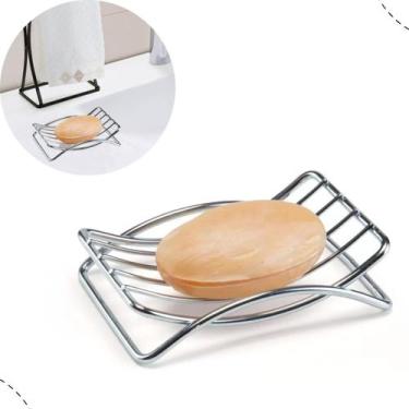 Imagem de Saboneteira Suporte Porta Sabonete Pia Lavatório Lavabo - Arthi, Croma