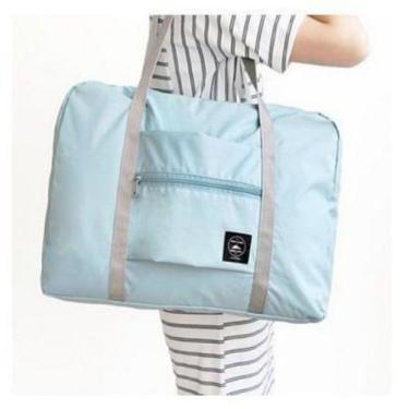 Imagem de Bolsa Mala Para Viagem Dobrável Impermeável Com Grande Capacidade e Al