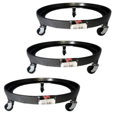 Imagem de 3 Suporte Para Botijão De Gás Reforçado Giratório Em Alumínio Grosso 3