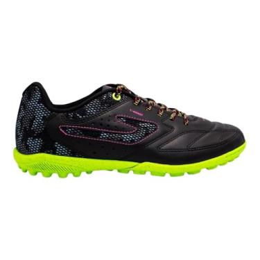 Imagem de Chuteira Topper Society Capita III Masculino Bege e Azul Original (Preto e Verde, BR, Adulto, Numérico, 44)