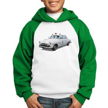 Imagem de Moletom Infantil Sheriff Car - Foca na Moda, Branco, Verde, 4