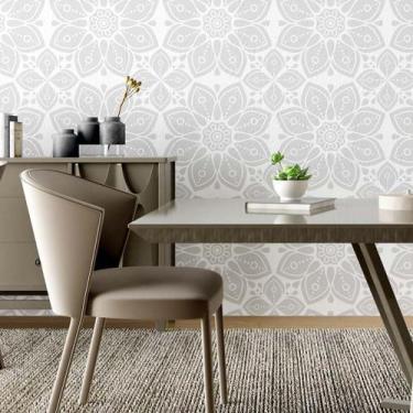 Imagem de Papel de Parede Adesivo Indiano Comércio N02232 Rolo 0,58x3M - Adesivo