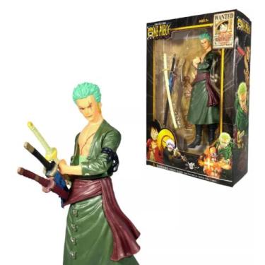 Imagem de Boneco One Piece 18Cm Anime Action Figure - Roronoa Zoro - toy king