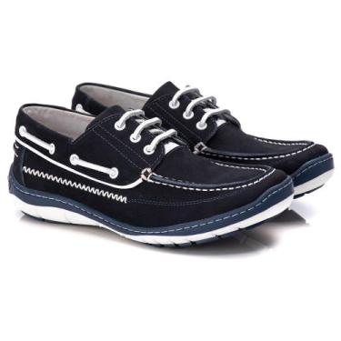 Imagem de Sapato Dockside Comfort Masculino em Couro Azul Navy - Ranster, 39