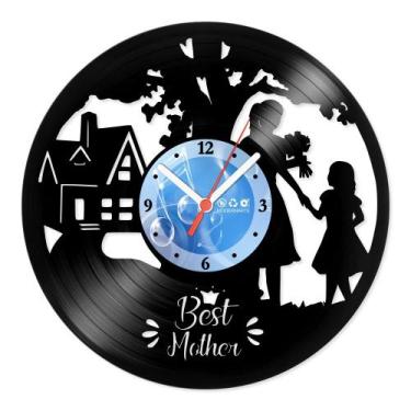 Imagem de Relógio De Parede Disco Vinil Diversos - Best Mother - VDI-042 - Moder