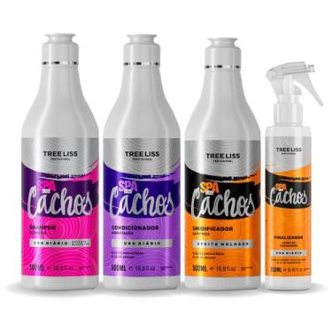 Imagem de Kit Hidratação Profissional Spa Dos Cachos 4 itens treeliss - Treeliss