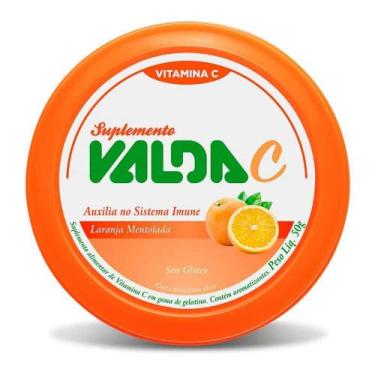Imagem de Pastilha Vita C Laranja Mentolada 50g - Valda - Docemalu