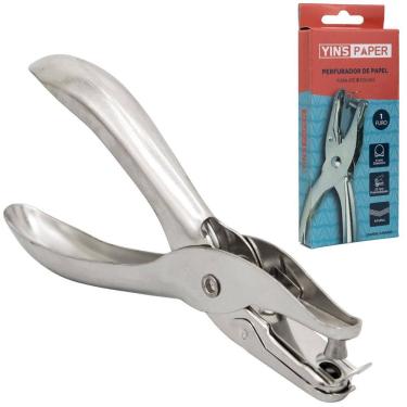 Imagem de Perfurador De Papel De Metal Unico Furo Yins Paper 13X6Cm