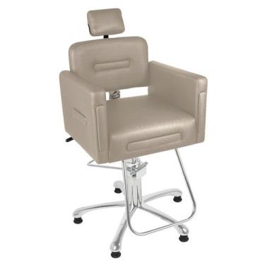 Imagem de Cadeira Cabeleireiro Encosto Reclinável Supremo - Base Pentapé - CC&S,